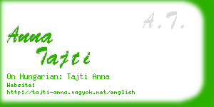anna tajti business card